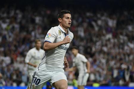 FC Bayern: WM-Torschützenkönig James Rodriguez von Real Madrid ausgeliehen