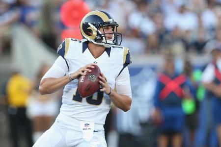 In seinen sieben NFL-Auftritten für die Rams kann Goff nicht alle Kritiker überzeugen. Bisher stehen nur fünf Touchdown-Päss...
