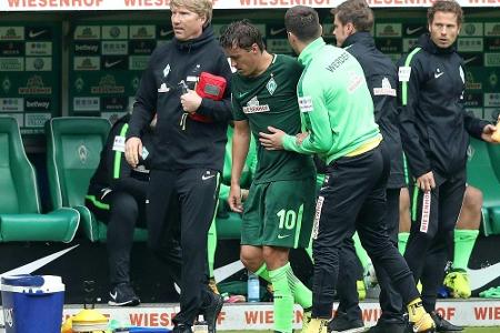Nach Schlüsselbeinbruch: Werder-Profi Kruse erfolgreich operiert