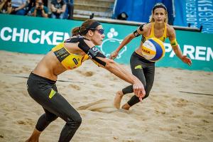 Beachvolleyball-DM: Ludwig/Walkenhorst scheitern - Laboureur/Sude holen Titel