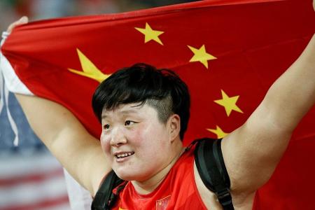Kugelstoßen: Chinesin Gong schnappt sich Schwanitz-Titel