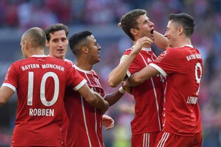Bundesliga: 5:0-Sieg für Bayern bei Heynckes-Comeback - Hoffenheim nur 2:2
