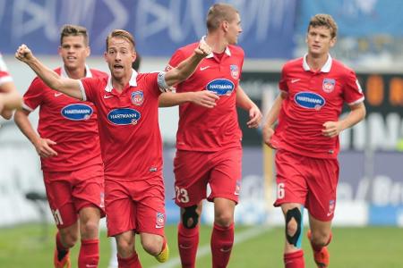 Thiel und Glatzel treffen doppelt: Heidenheim im Achtelfinale