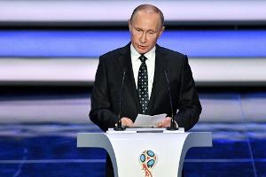 WM-Auslosung im Kreml: Putin verspricht eine "großartige" WM