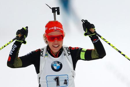Biathlon: Dahlmeier in der Verfolgung Zehnte