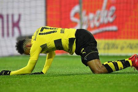 GEFOULT WORDEN: Aubameyang: 8 Mal