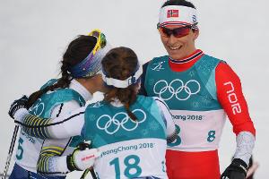 Björgen schreibt Olympia-Geschichte im Skiathlon