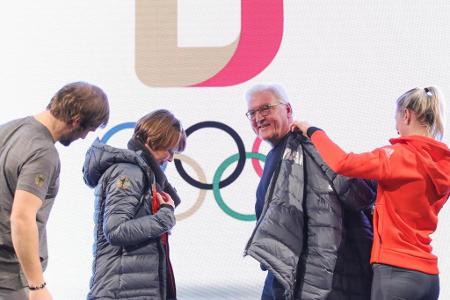 Deutsches Olympia-Team ehrt Bundespräsident Steinmeier