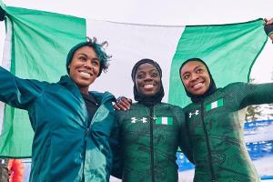 Nigerias historisches Bobteam voller Vorfreude
