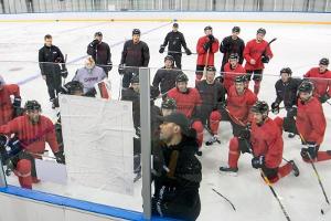 Eishockey-Team als Glücksbringer unterwegs