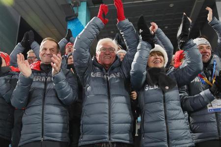 Bundespräsident Steinmeier glänzt als Glücksbringer