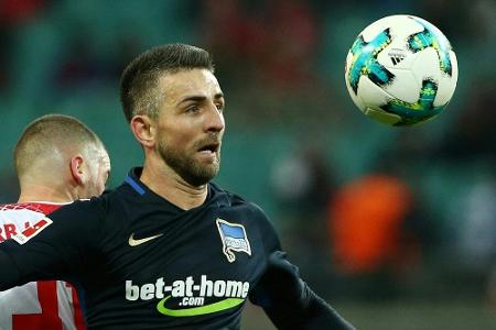Hertha-Kapitän Ibisevic mit Nasenbeinbruch ins Krankenhaus