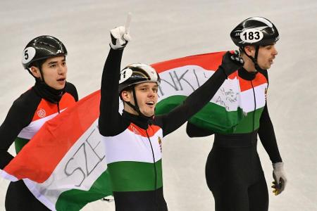 Shorttrack: Staffel-Gold geht an Ungarn