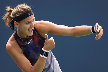 Das kann sich sehen lassen! Lucie Safarova wehrte 64 Prozent der Breakpunkte gegen sich ab. Auf den Plätzen folgen Karolina ...