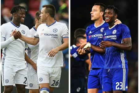 Einige Partien bestritt Batshuayi noch an der Seite von Klub-Legende John Terry. 'Eine große Ehre, mit ihm zu spielen', komm...