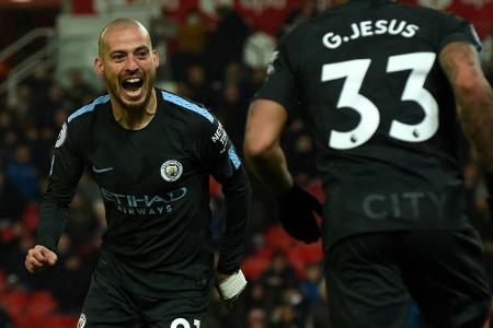 Silva-Doppelpack: ManCity nicht zu stoppen