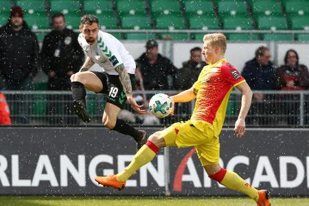 2. Liga: Herber Rückschlag für Union in Fürth
