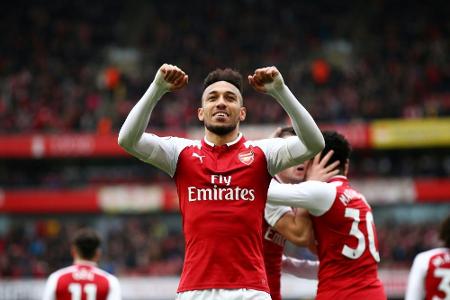 Aubameyang mit Doppelpack bei Arsenal-Sieg