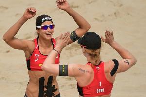 Beachvolleyball: Laboureur/Sude Dritte in Huntington Beach