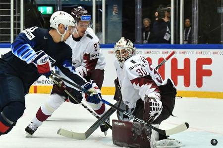 Eishockey-WM: Lettland ärgert die USA, erste Niederlage für Russland