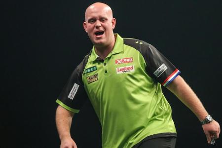 Darts: Van Gerwen gewinnt Premier League