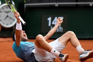 Italiener Cecchinato nach Sieg gegen Djokovic im Halbfinale