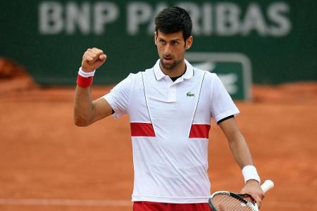 Djokovic erreicht Achtelfinale von Roland Garros