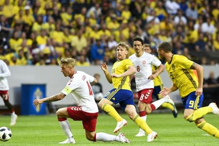 Schweden im WM-Test 0:0 gegen Dänemark