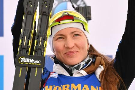 Biathlon-Olympiasiegerin Domratschewa tritt zurück