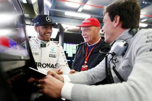 Hamilton und Wolff wünschen Lauda schnelle Genesung