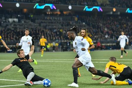 Valencia nur 1:1 in Bern - Batshuayi trifft