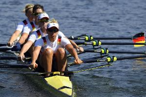 Rudern: Doppelvierer der Frauen holt WM-Silber