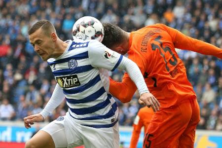 2. Liga: Duisburg verliert auch gegen Aue