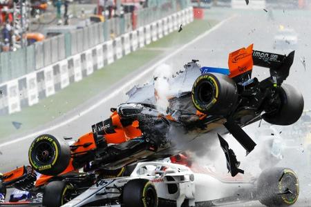 Spa-Crash: Über fünf Tonnen wirkten auf Halo von Leclerc