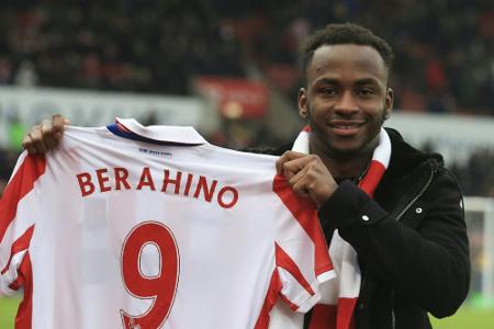 Stoke-Profi Berahino mit Baby-Hattrick