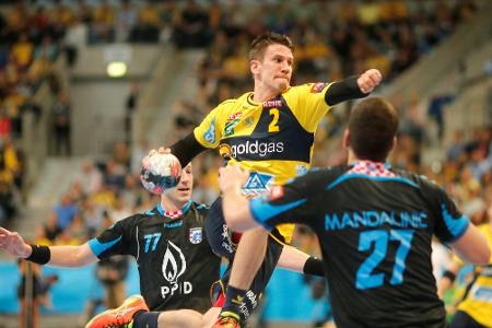 Champions League: Löwen feiern Sieg gegen Veszprem