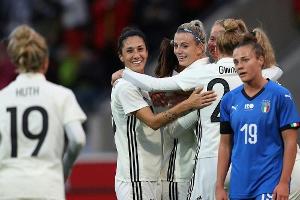 Sieg gegen Italien: DFB-Frauen vor Hrubesch-Abschied nicht zu schlagen
