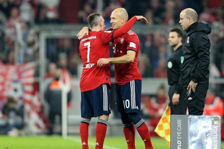 FC Bayern auch in Leverkusen ohne Ribery und Robben