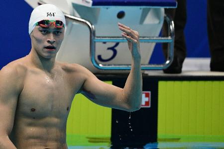 Probe mit Hammer zerstört: Schwimm-Star Sun Yang droht lebenslange Sperre
