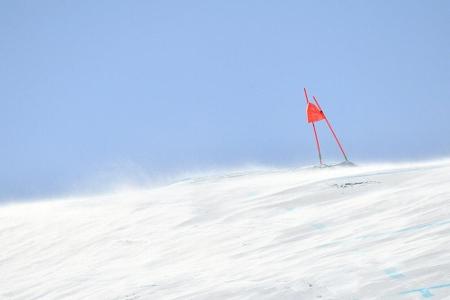 Starker Wind: WM-Super-G verkürzt