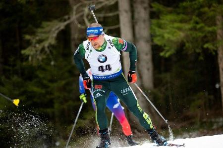 Biathleten in der Staffel auf Platz vier - Norwegen gewinnt