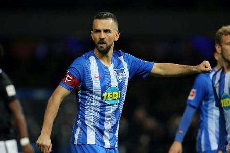 Hertha vor Verlängerung mit Kapitän Ibisevic