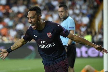 Aubameyang schießt Arsenal in erstes europäisches Endspiel seit 13 Jahren