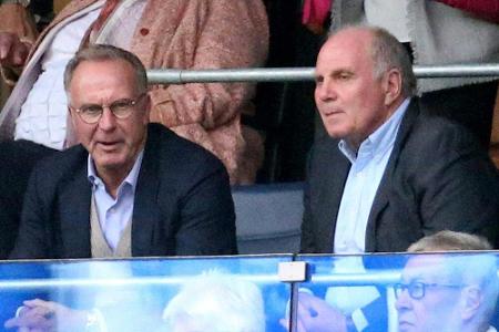 Pressekonferenz der Saison: Uli Hoeneß und Karl-Heinz Rummenigge (Bayern München)