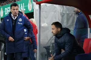Abschied der Saison: Domenico Tedesco/Christian Heidel (Schalke 04)