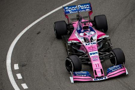 Formel 1: Perez verhindert Kollision mit zwei Streckenposten