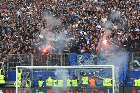 Ordnerzahl verdreifacht - HSV hofft auf friedliches Saisonende