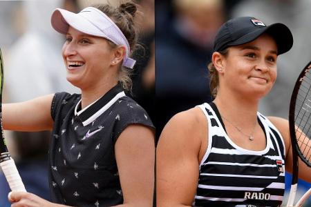 French Open: Barty und Vondrousova im Finale