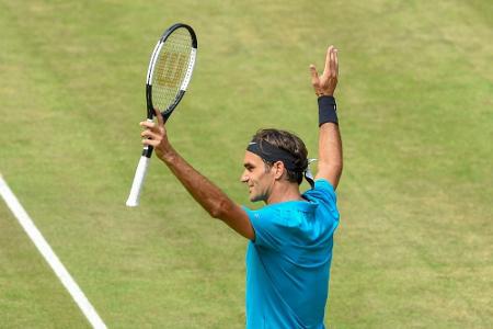 Ambitionierter Federer in Halle: 
