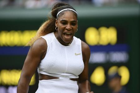 Serena Williams in Wimbledon im Halbfinale